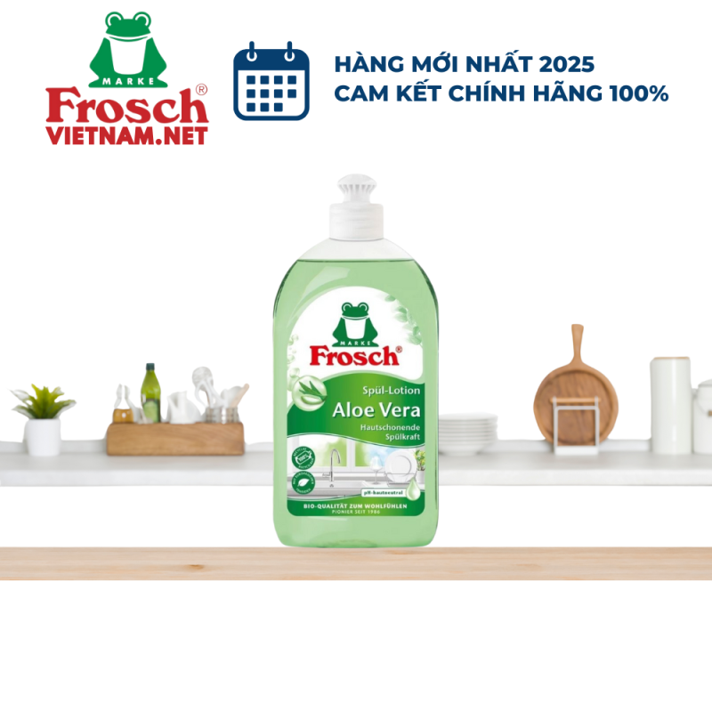 Nước Rửa Chén Hữu Cơ Frosch 500ml Hương Lô Hội
