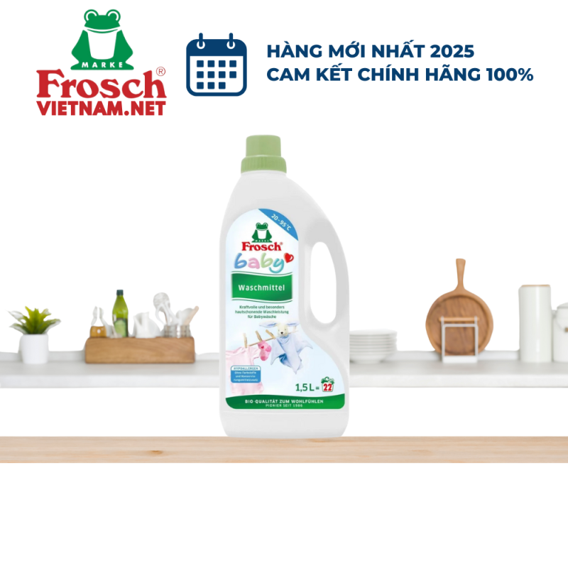 Chai Nước Giặt Dùng Cho Trẻ Em Hữu Cơ Frosch 1.5L