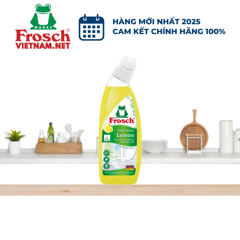 Chai Dung Dịch Tẩy Bồn Cầu Frosch 750ml Hương Chanh