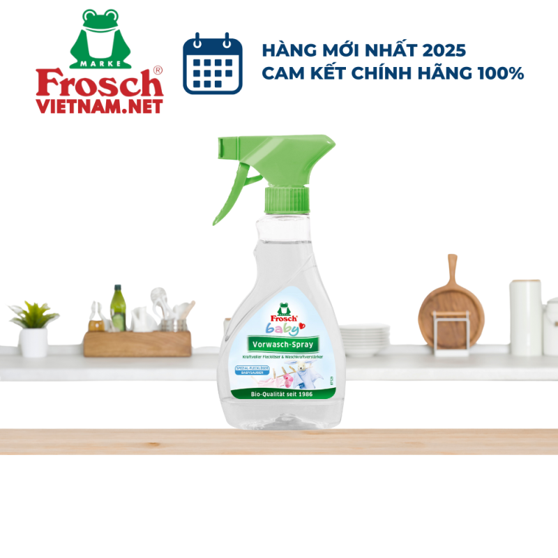 Chai Xịt Vệ Sinh Đồ Dùng Cho Trẻ Em Hữu Cơ Frosch 300ml