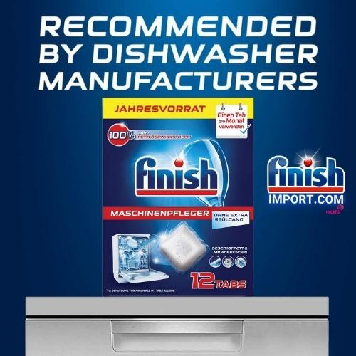 Hộp 12 viên vệ sinh bảo trì máy rửa chén Finish hằng tháng (Thị trường Đức) – (COMBO 12 viên - Khuyên dùng 1 tháng 1 lần/viên).