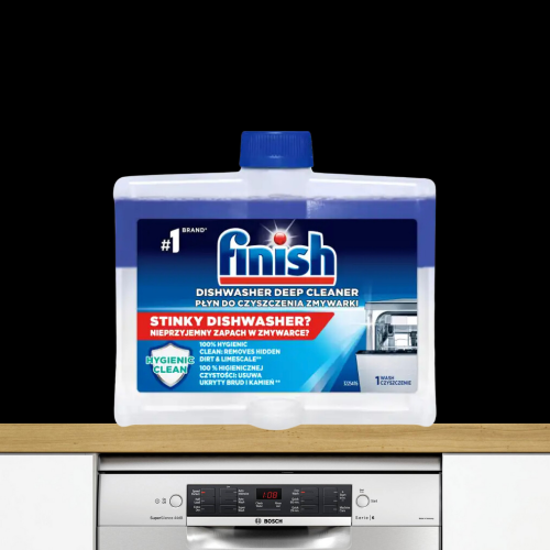 Chai 250ml dung dịch vệ sinh sạch sâu cặn bẩn máy rửa chén Finish (EU) – (Khuyên dùng 3 tháng 1 lần).