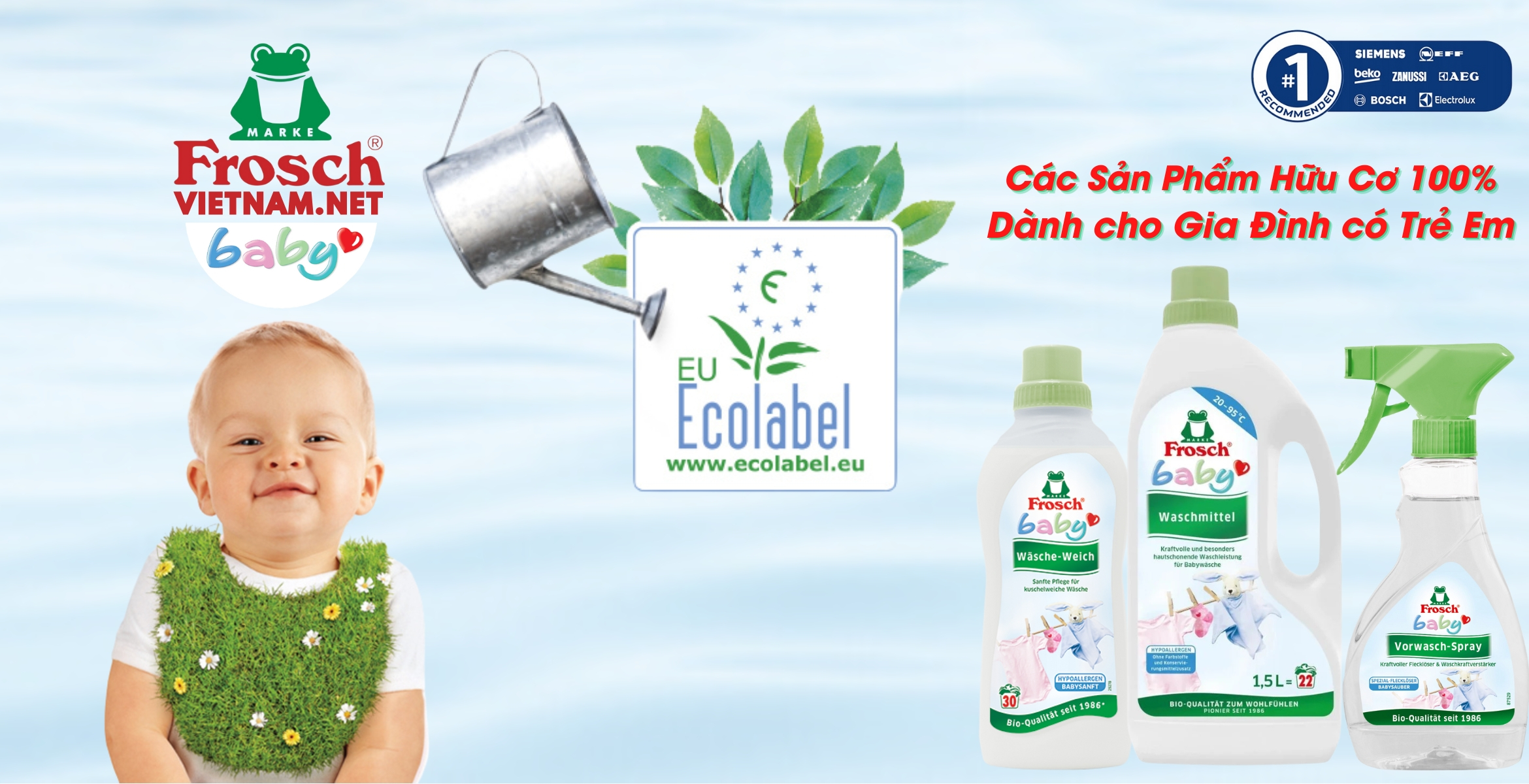 Frosch Hữu Cơ 100% Dành Cho Trẻ Em